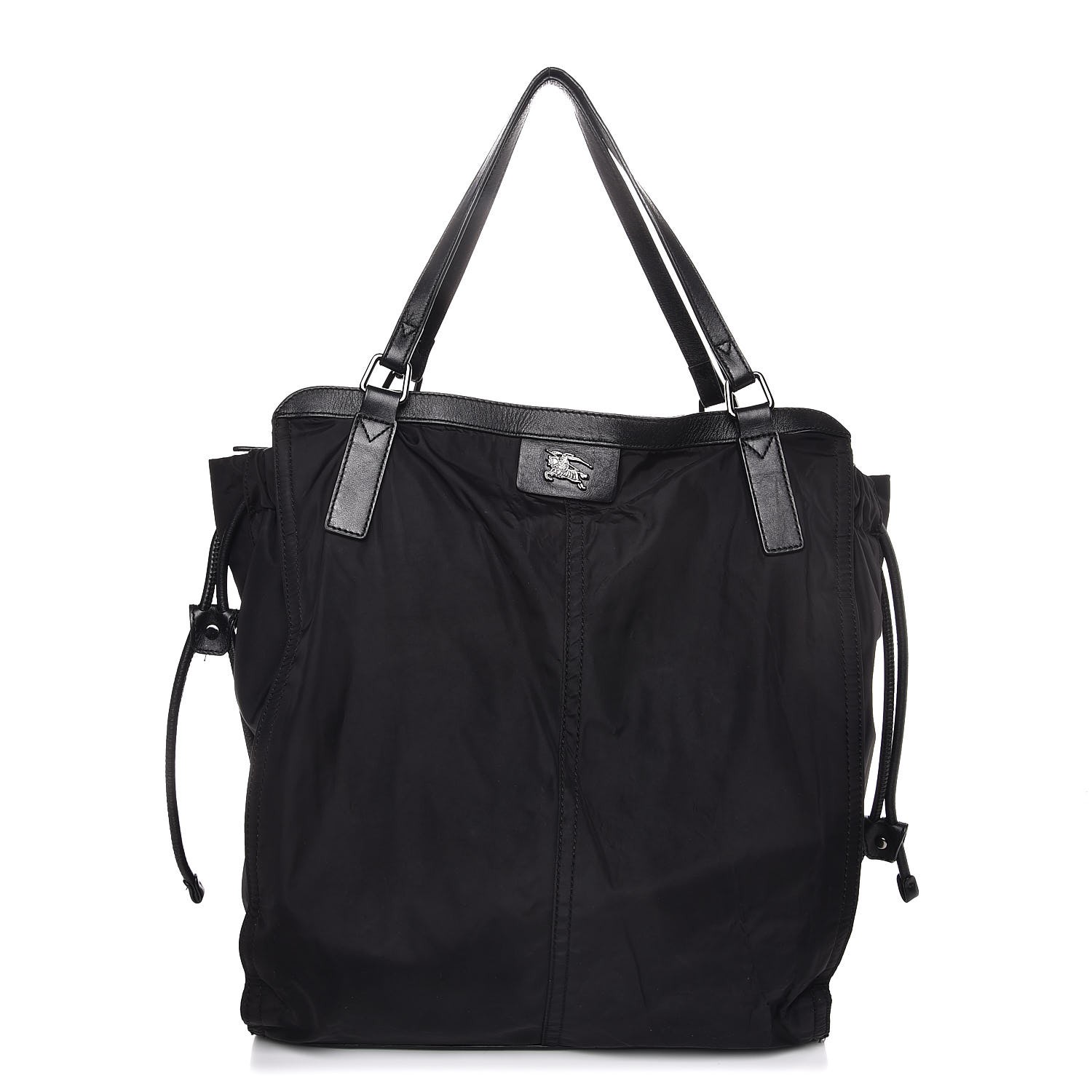 BURBERRY Nylon Buckleigh Packable Tote Black 298576