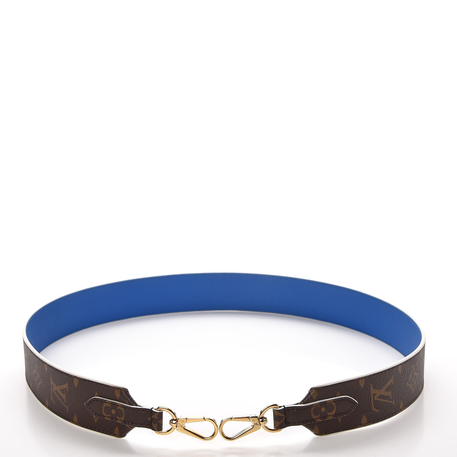 louis vuitton bandouliere strap blue LOUIS VUITTON Monogram Bandouliere Shoulder Strap Blue 301900