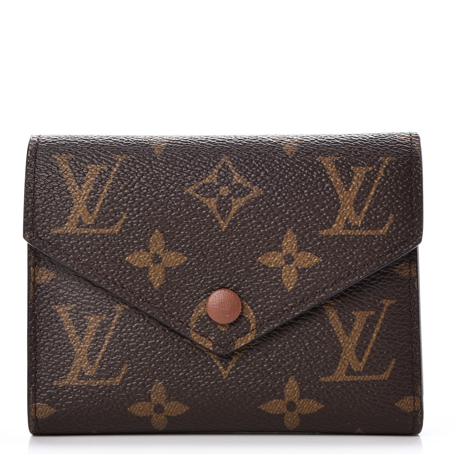 LOUIS VUITTON Monogram Victorine Wallet Armagnac Brown 239109