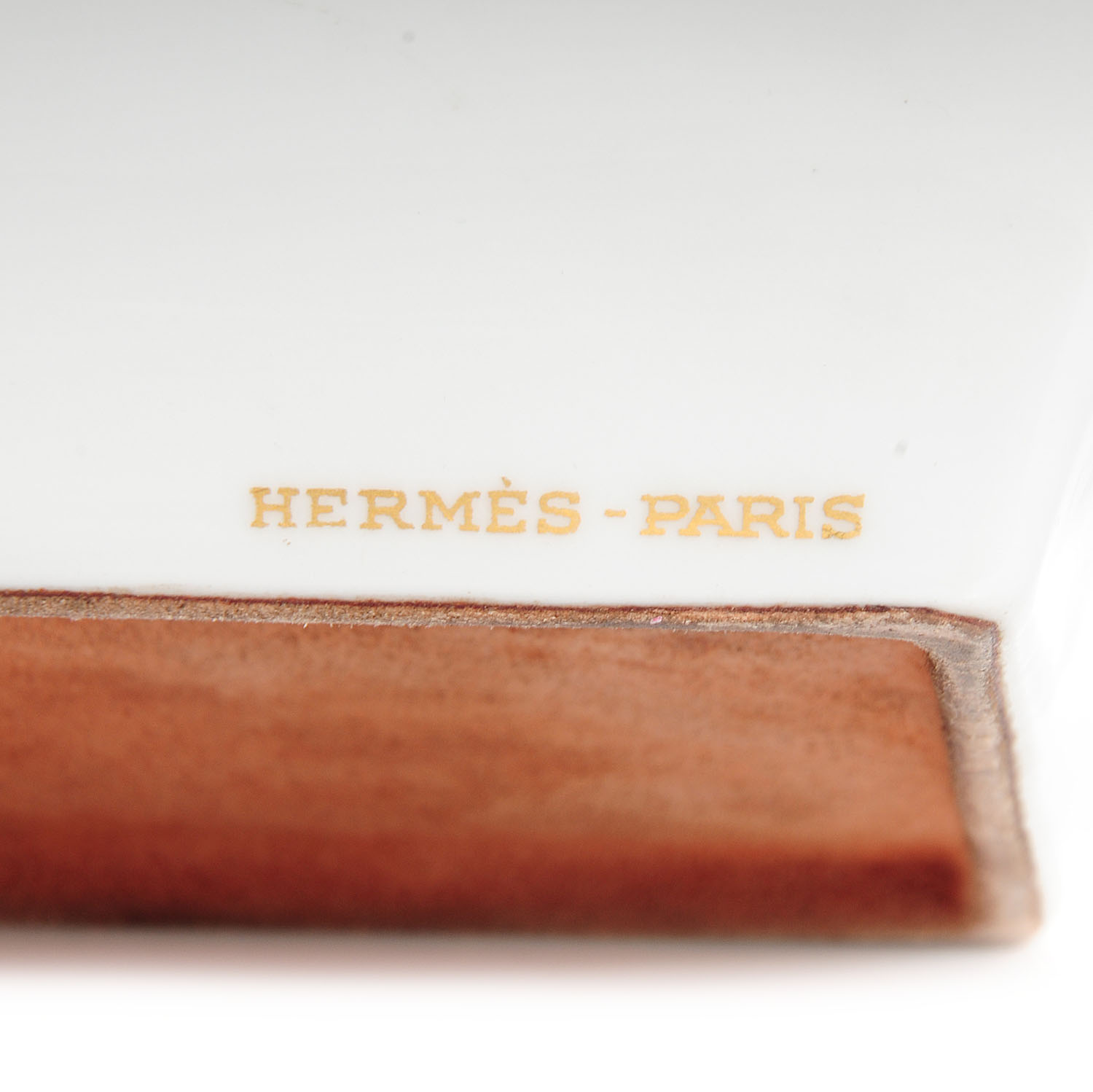 HERMES Printed Porcelain Tennis Ashtray 75388