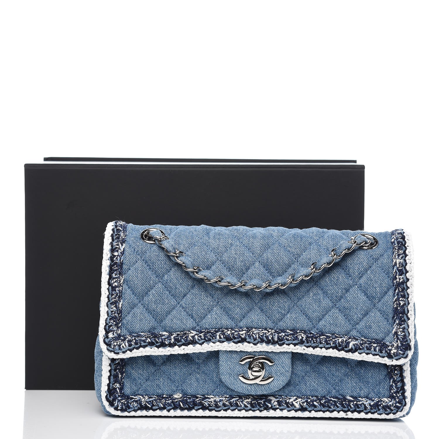 chanel flap denim