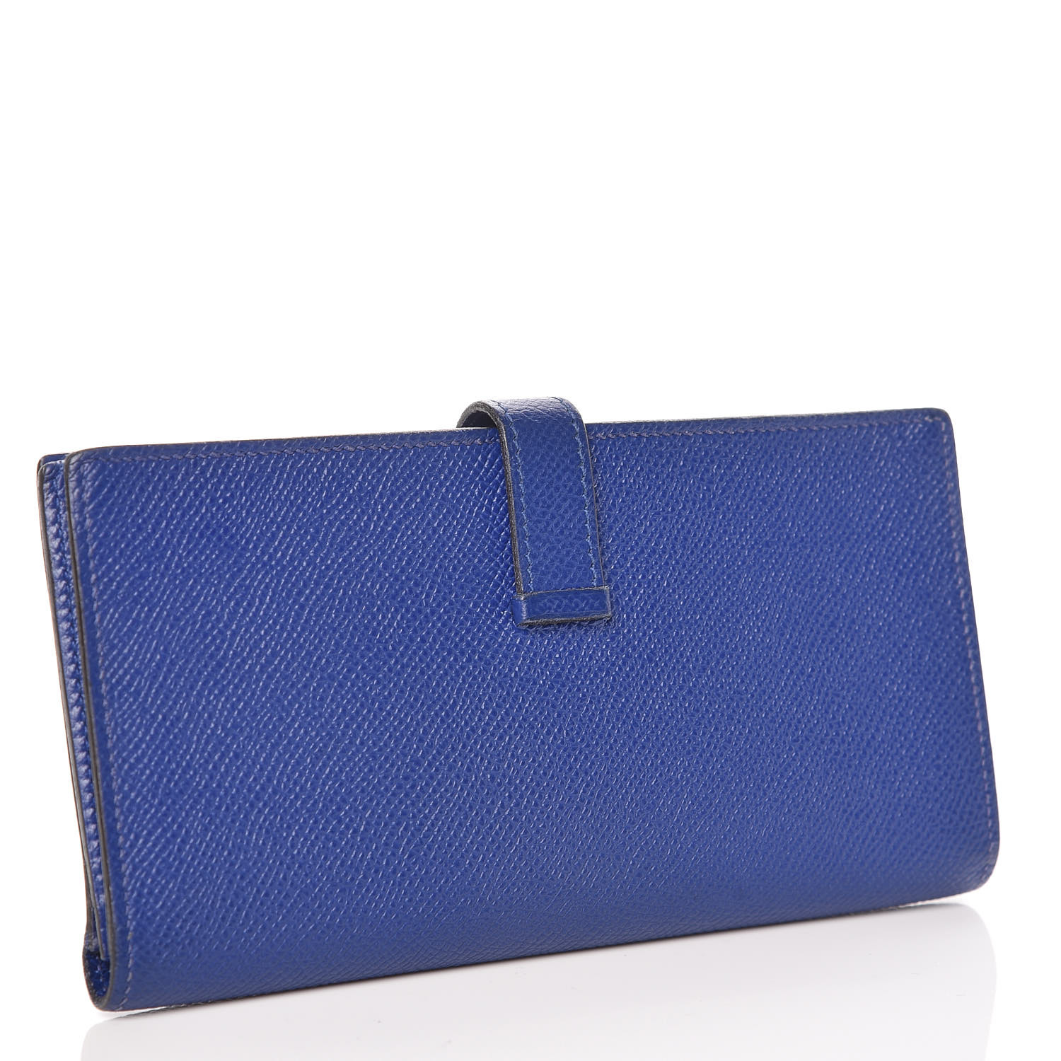 HERMES Epsom Bearn Gusset Wallet Bleu Electrique 376992 | FASHIONPHILE