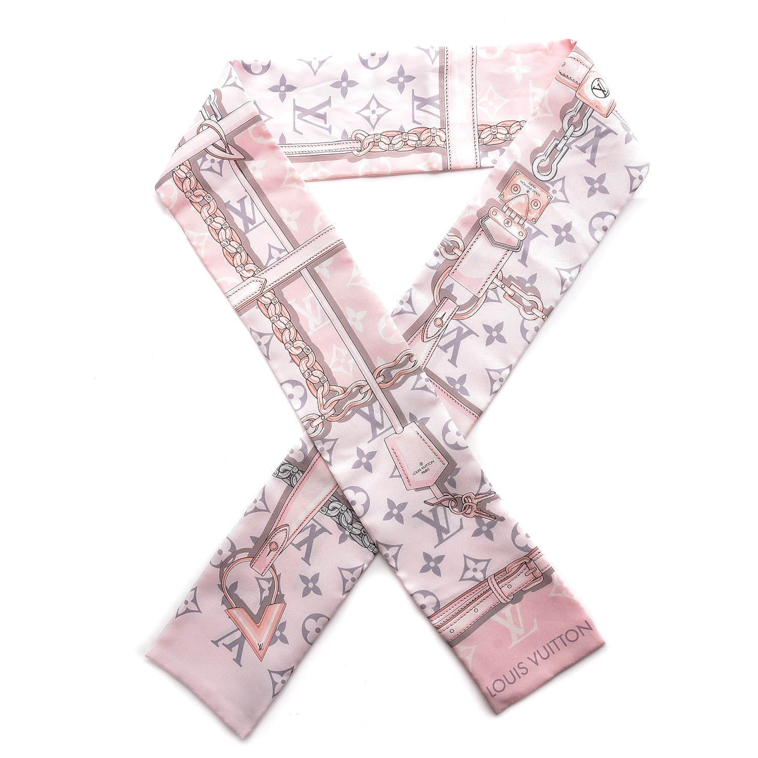 Louis Vuitton Silk Monogram Escale Confidential Bandeau Pink