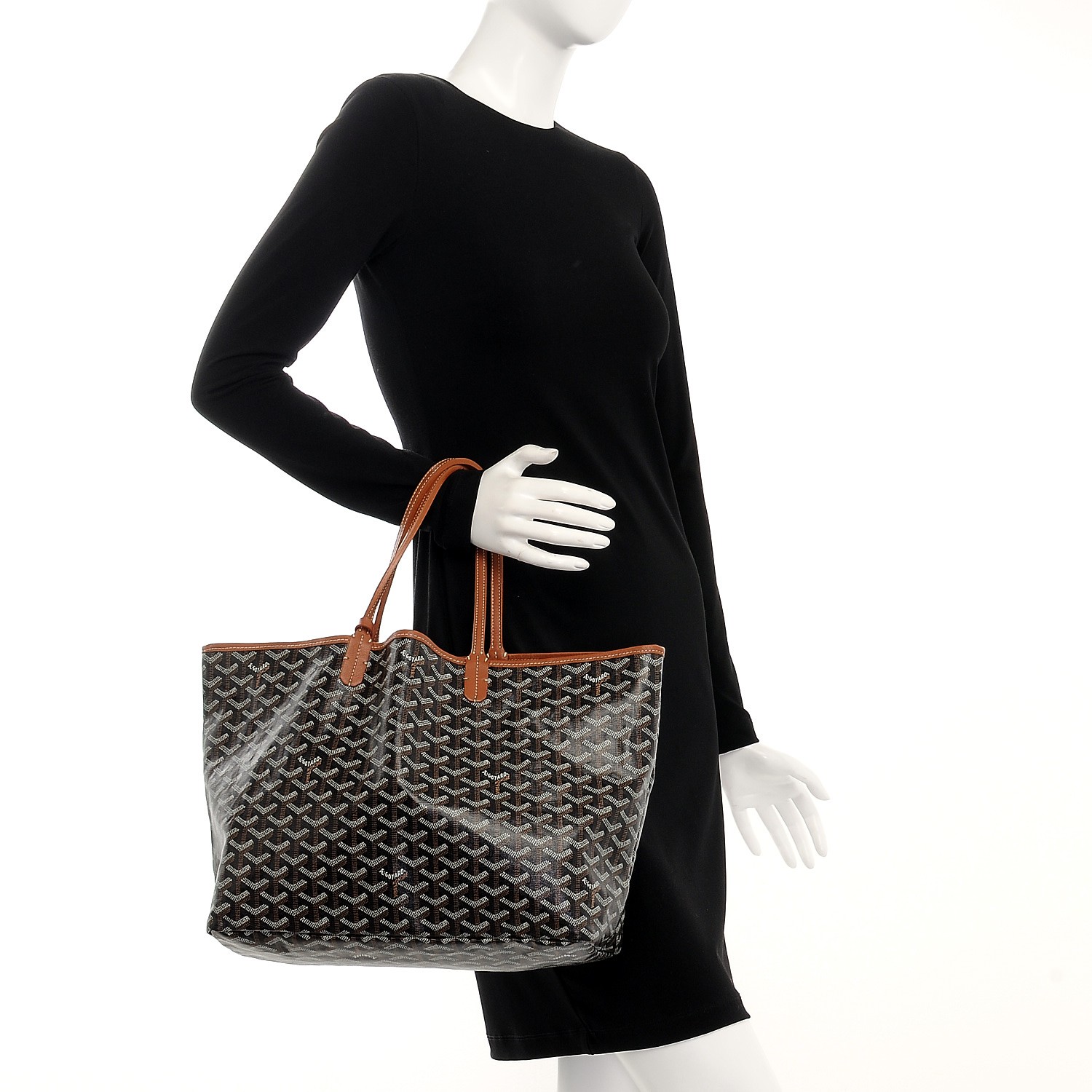 goyard goyardine saint louis pm black