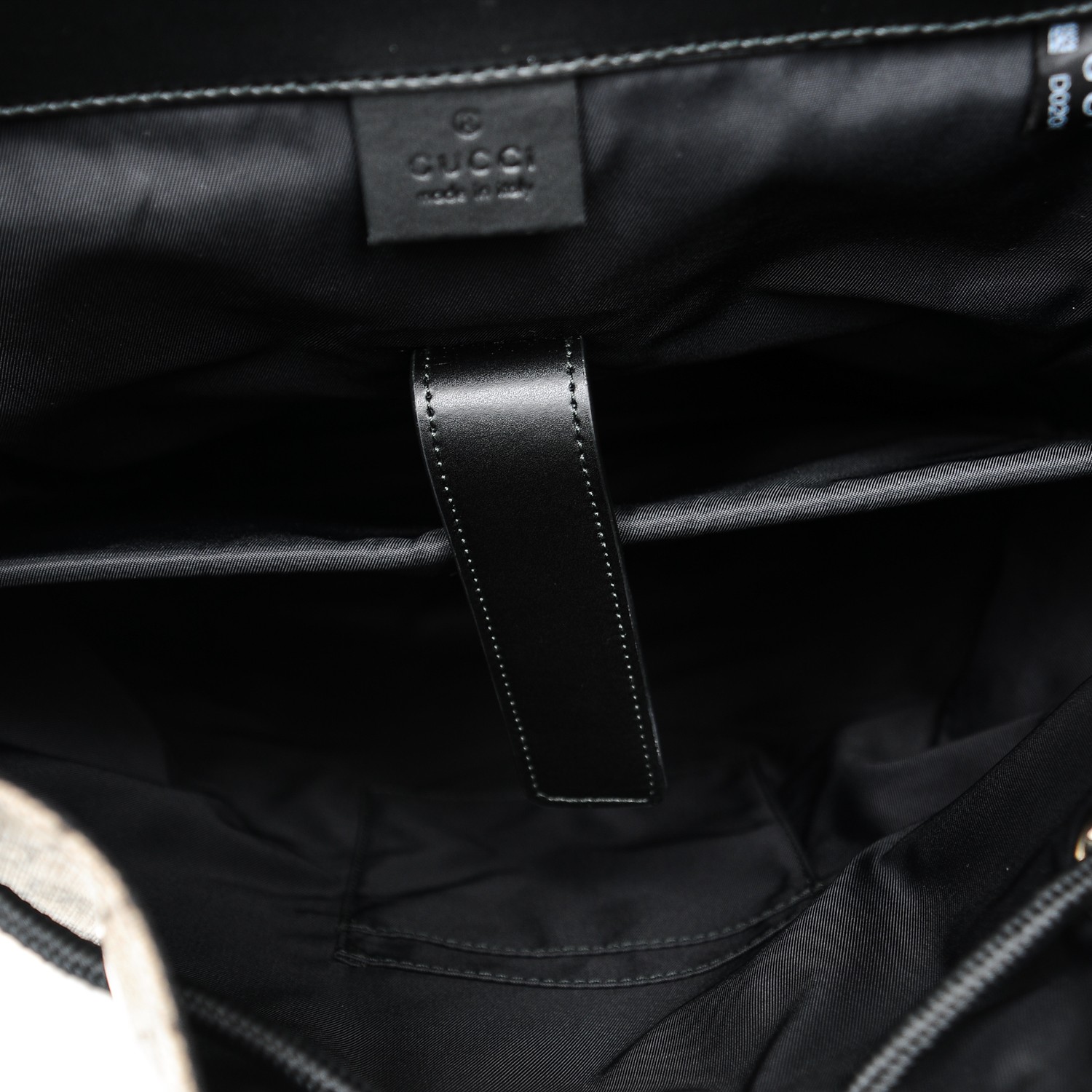 GUCCI GG Supreme Monogram Soft Backpack Black 192471