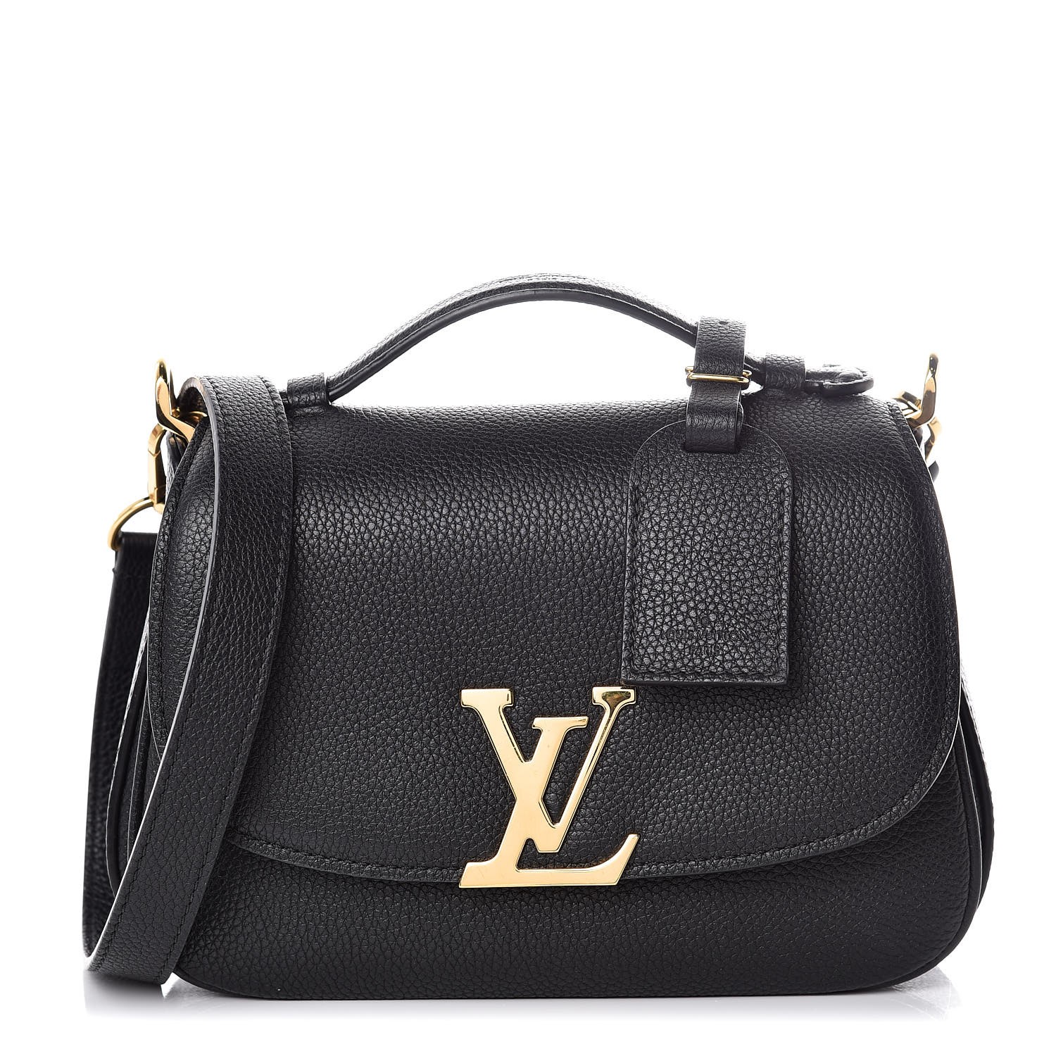 LOUIS VUITTON Grained Calfskin Vivienne NM Black 347509