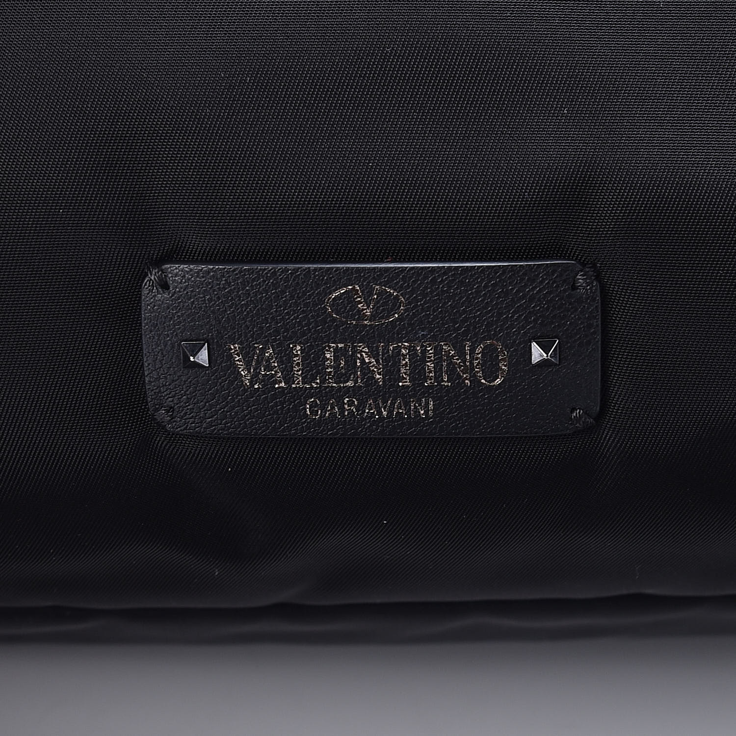VALENTINO Nylon Mens VLTN Padded Messenger Bag Black 413053 