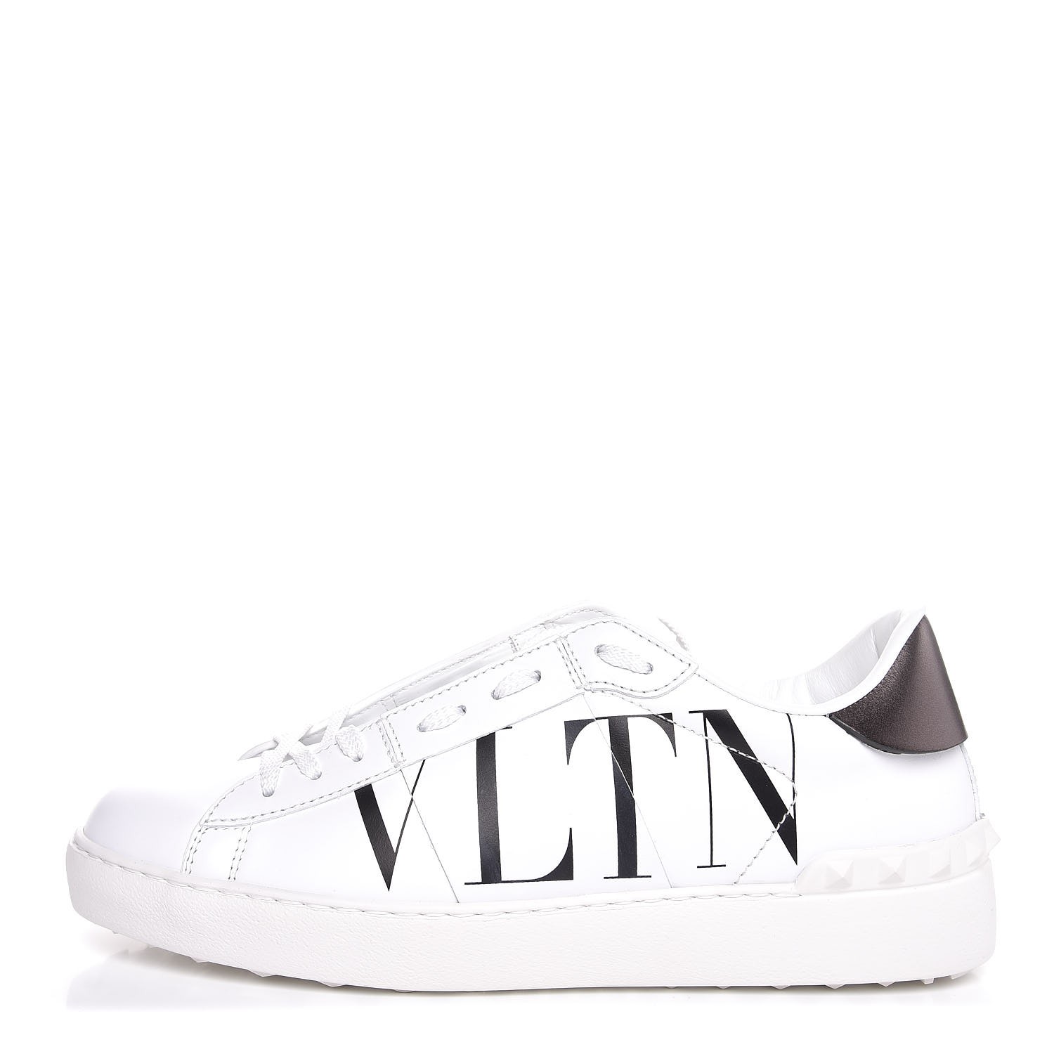 VALENTINO Calfskin VLTN Sneakers 40 White 323819