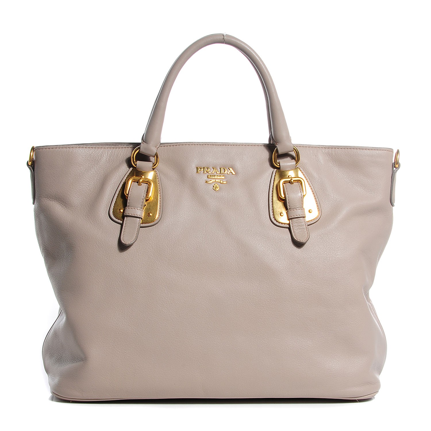 PRADA Soft Calf Tote Pomice 92830 