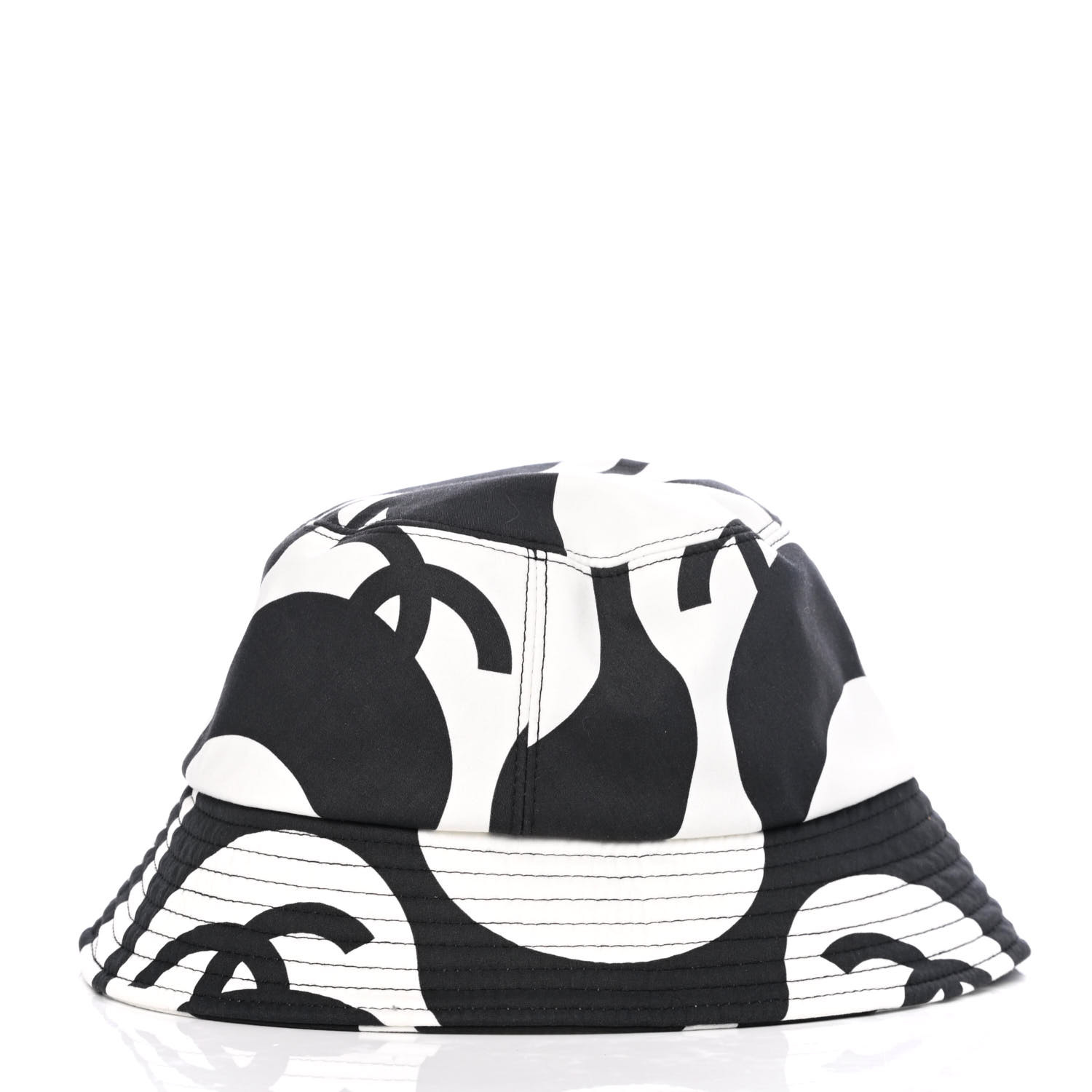 chanel black bucket hat