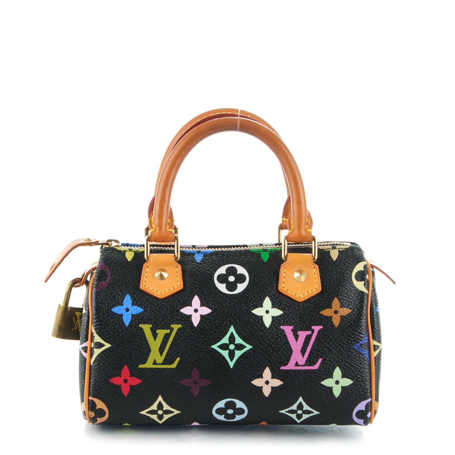 LOUIS VUITTON Multicolor Mini Sac HL Speedy Black 161843