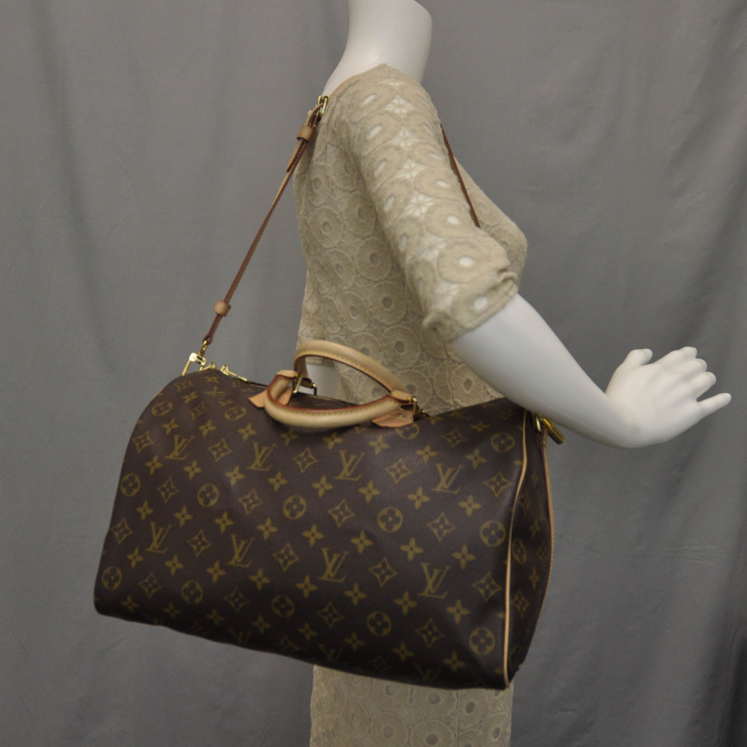 Louis Vuitton Speedy 35 Bandouliere Monogram Appliances