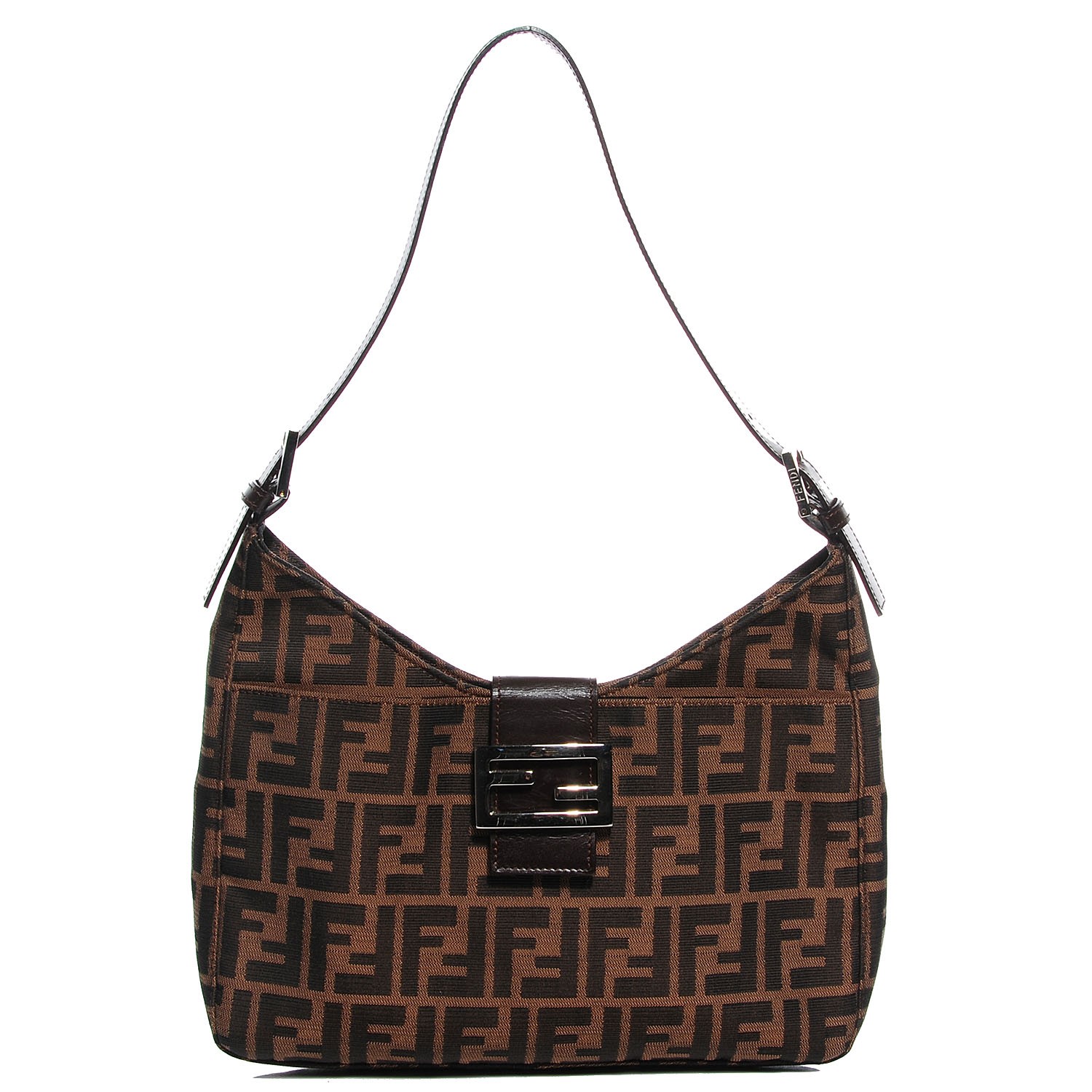 fendi zucca large hobo bag tobacco