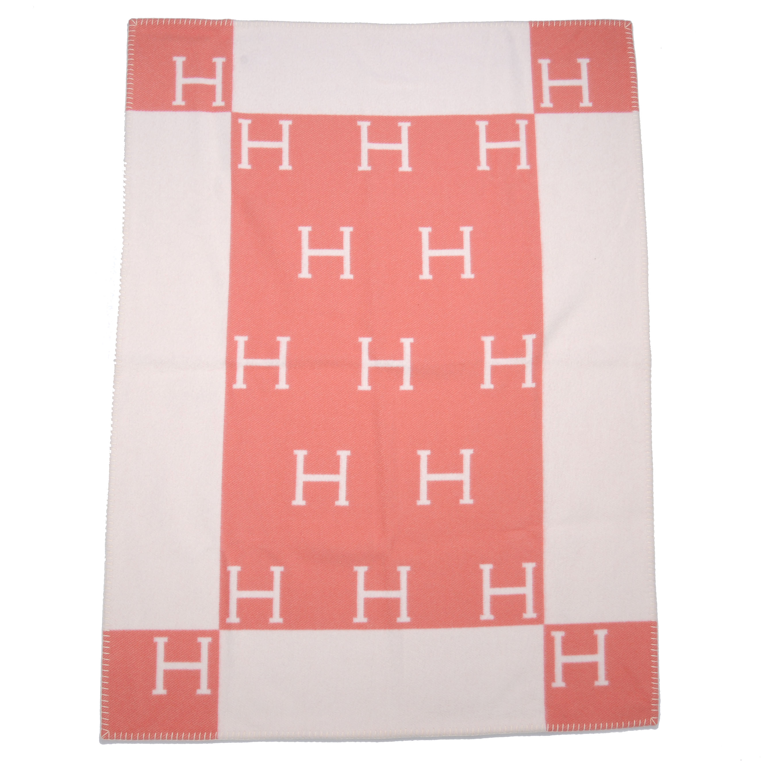 hermes baby blanket pink