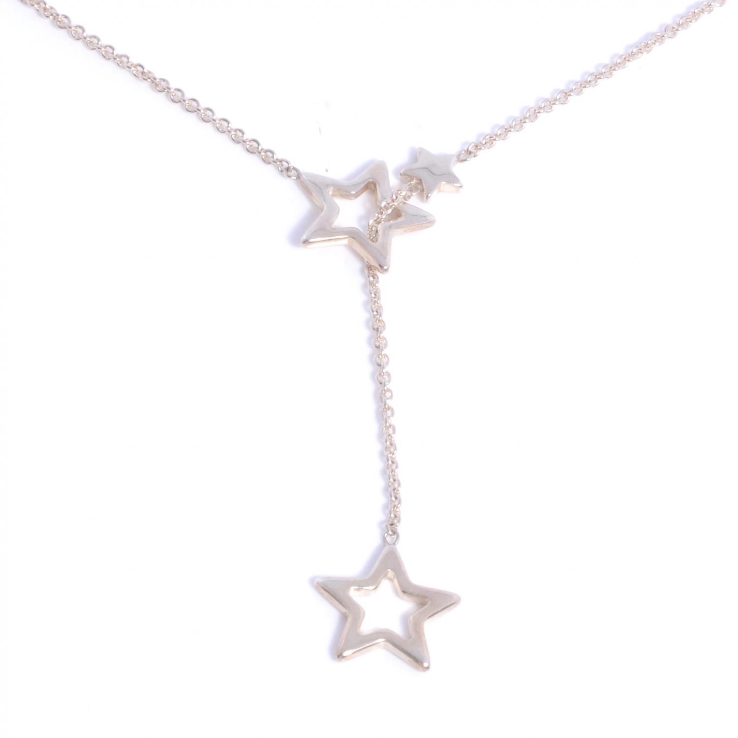 Tiffany Sterling Silver Star Lariat Necklace 40150