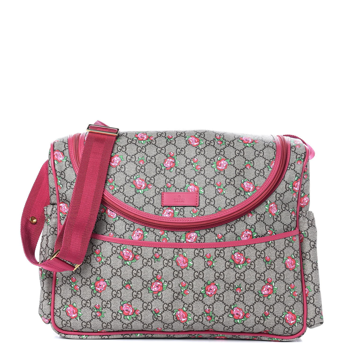 gucci diaper bag with roses