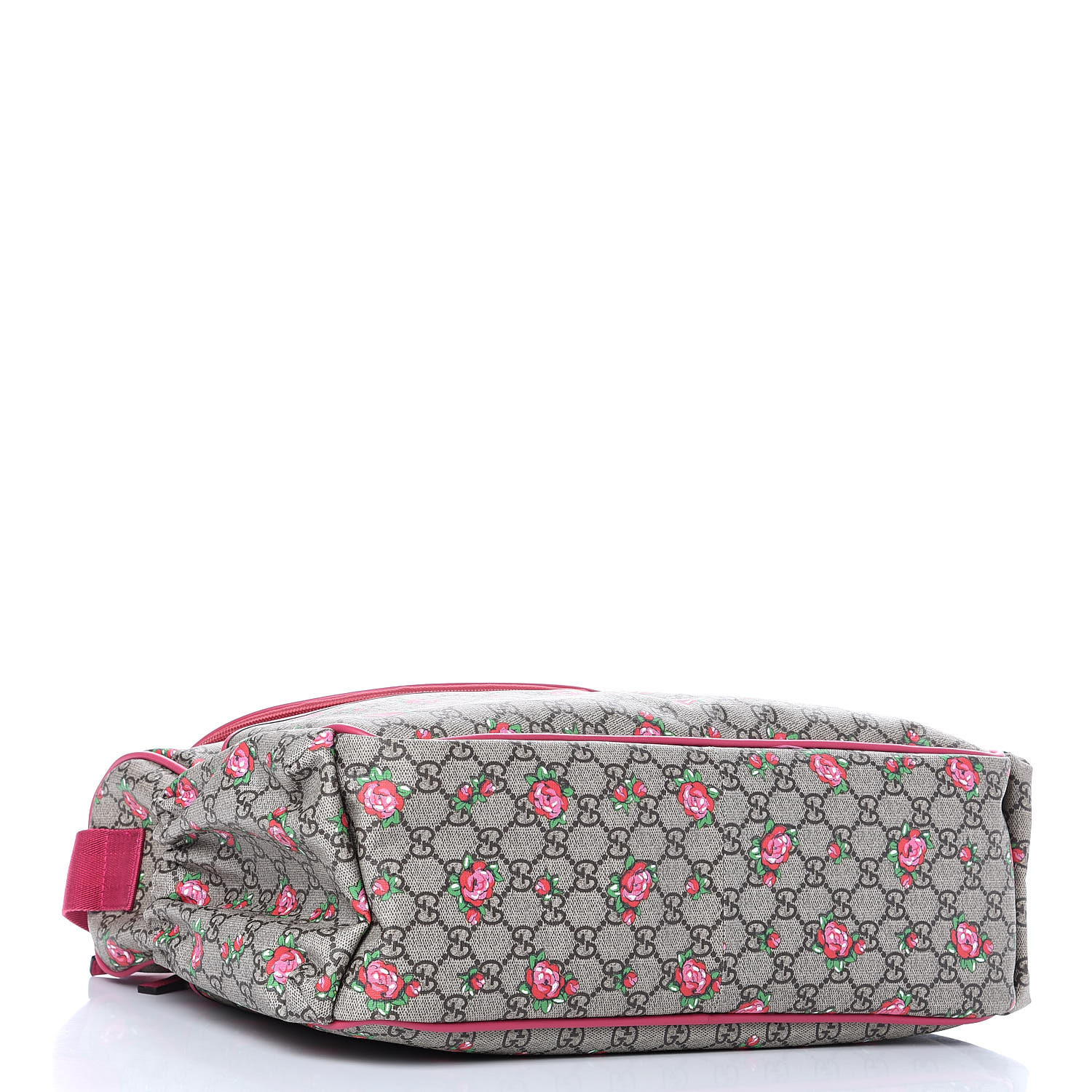 GUCCI GG Supreme Monogram Rose Bud Diaper Bag Pink 416715