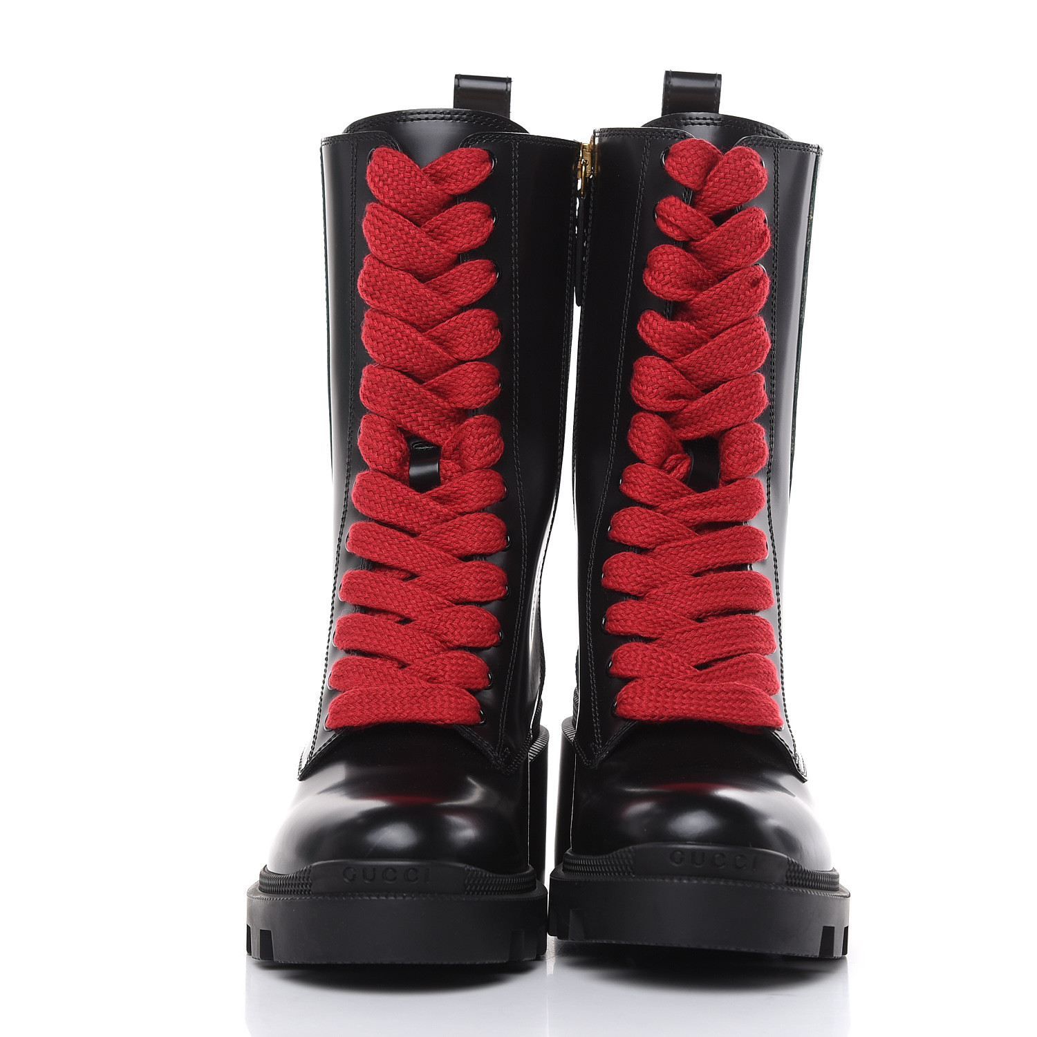 gucci boots red laces
