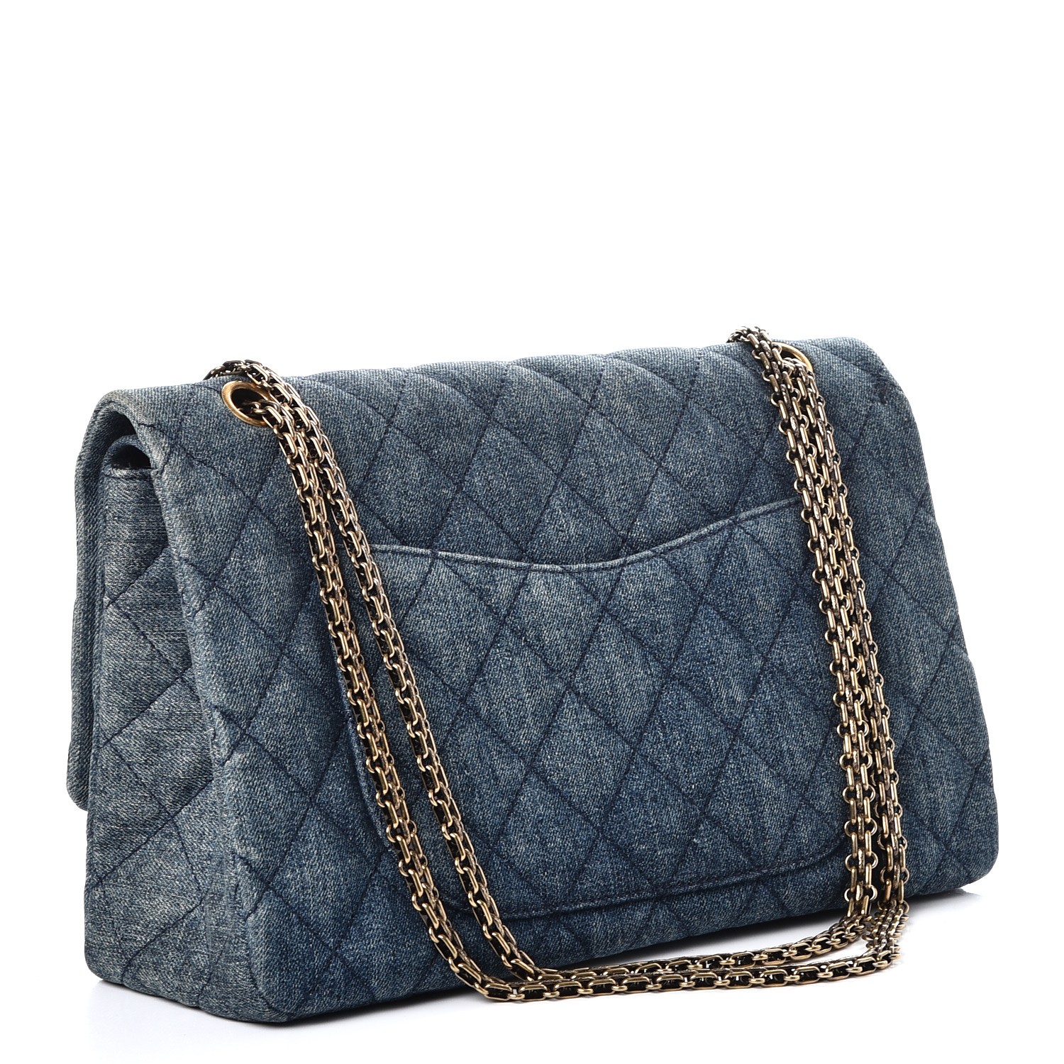 chanel flap denim
