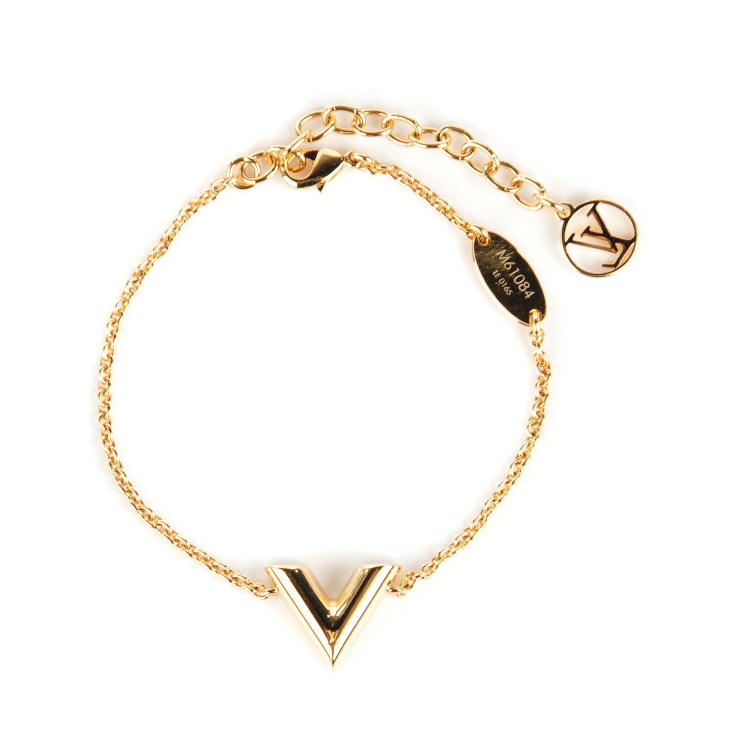 LOUIS VUITTON Essential V Bracelet Gold 132387