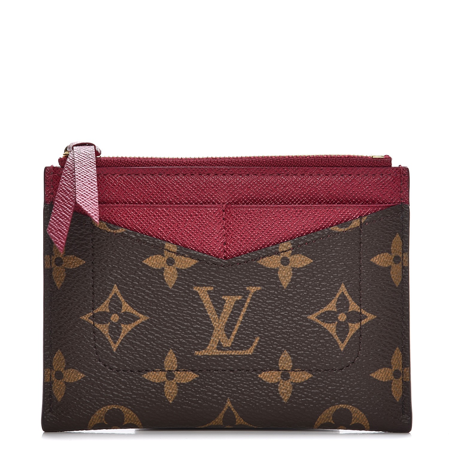 LOUIS VUITTON Monogram Zipped Card Holder 210275