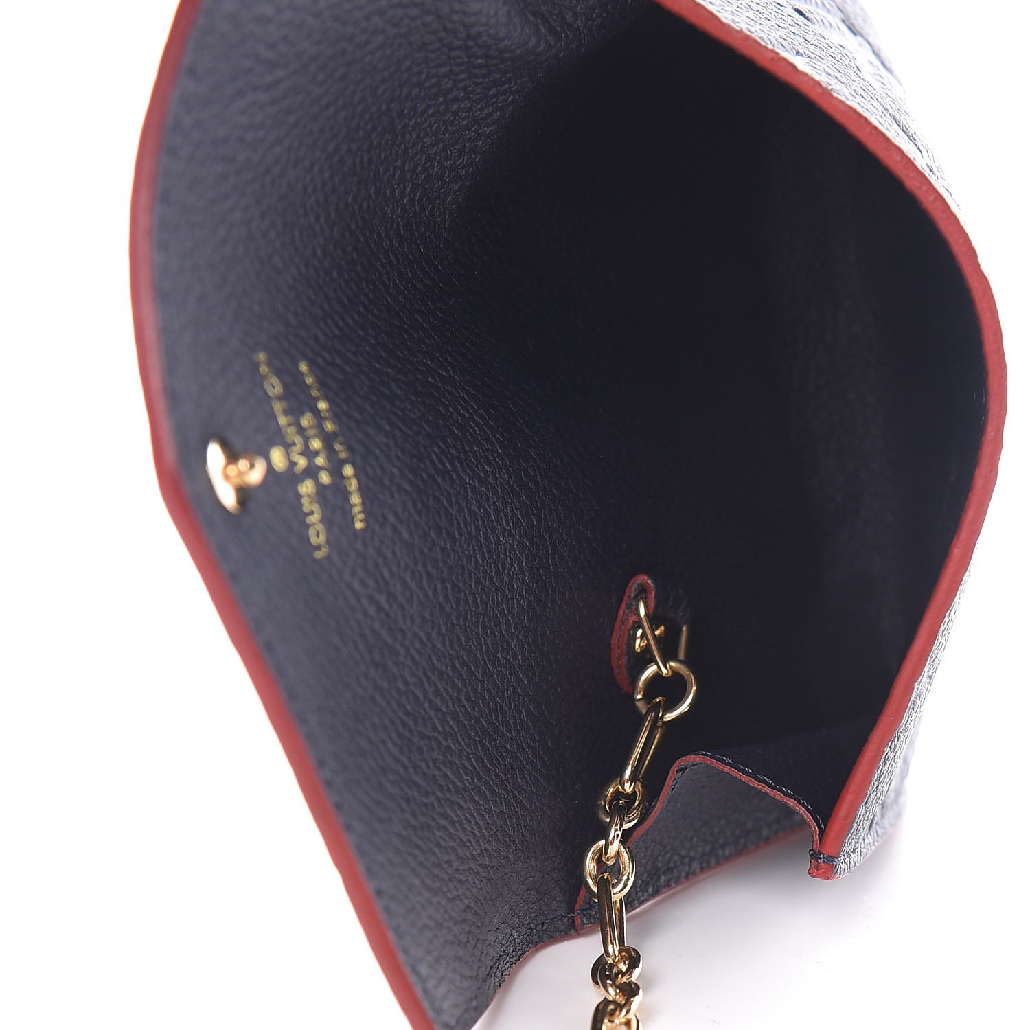 LOUIS VUITTON Empreinte Key Pouch Marine Rouge 492291
