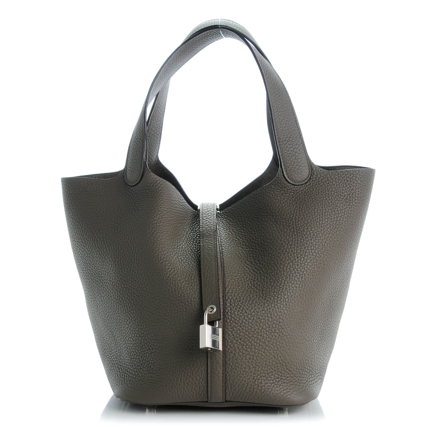 Hermes Taurillon Clemence Picotin 22 Mm Etain 139534 Fashionphile