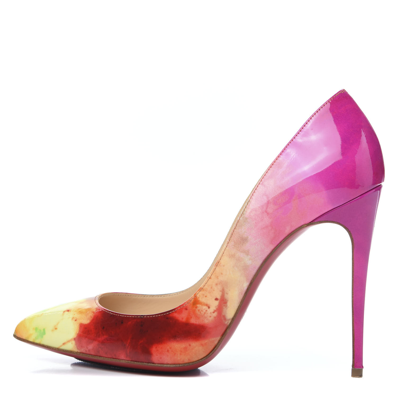 CHRISTIAN LOUBOUTIN Patent Tie and Dye Pigalle Follies 100 Pumps ... CHRISTIAN LOUBOUTIN Patent Tie and Dye Pigalle Follies 100 Pumps ...