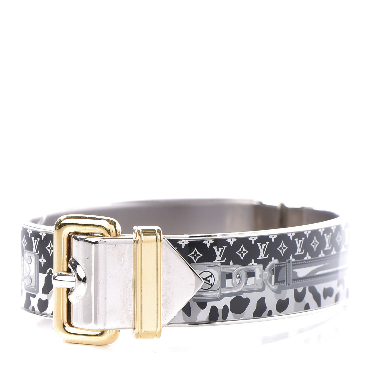 Louis Vuitton Silver White Sweet Monogram Charm Bracelet - Yoogi's Closet