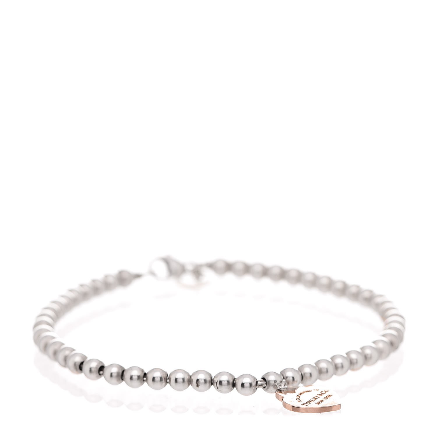 Tiffany Heart Bracelet >> TIFFANY Sterling Silver Rubedo Return to Tiffany Bead Bracelet 327340 Tiffany Heart Bracelet >> TIFFANY Sterling Silver Rubedo Return to Tiffany Bead Bracelet 327340