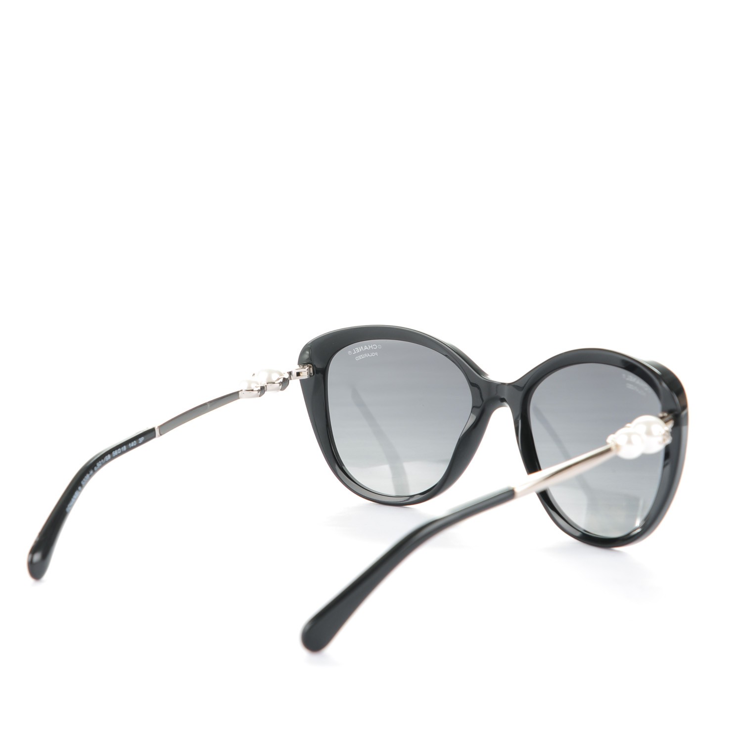 CHANEL Pearl Sunglasses 5338-H-A Black 161131
