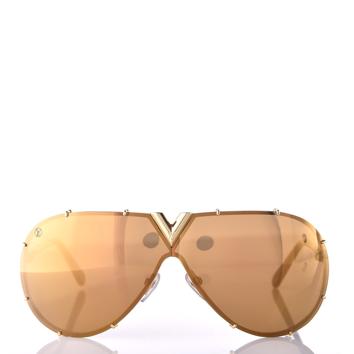 LOUIS VUITTON LV Drive Sunglasses Z0896W Gold 315813