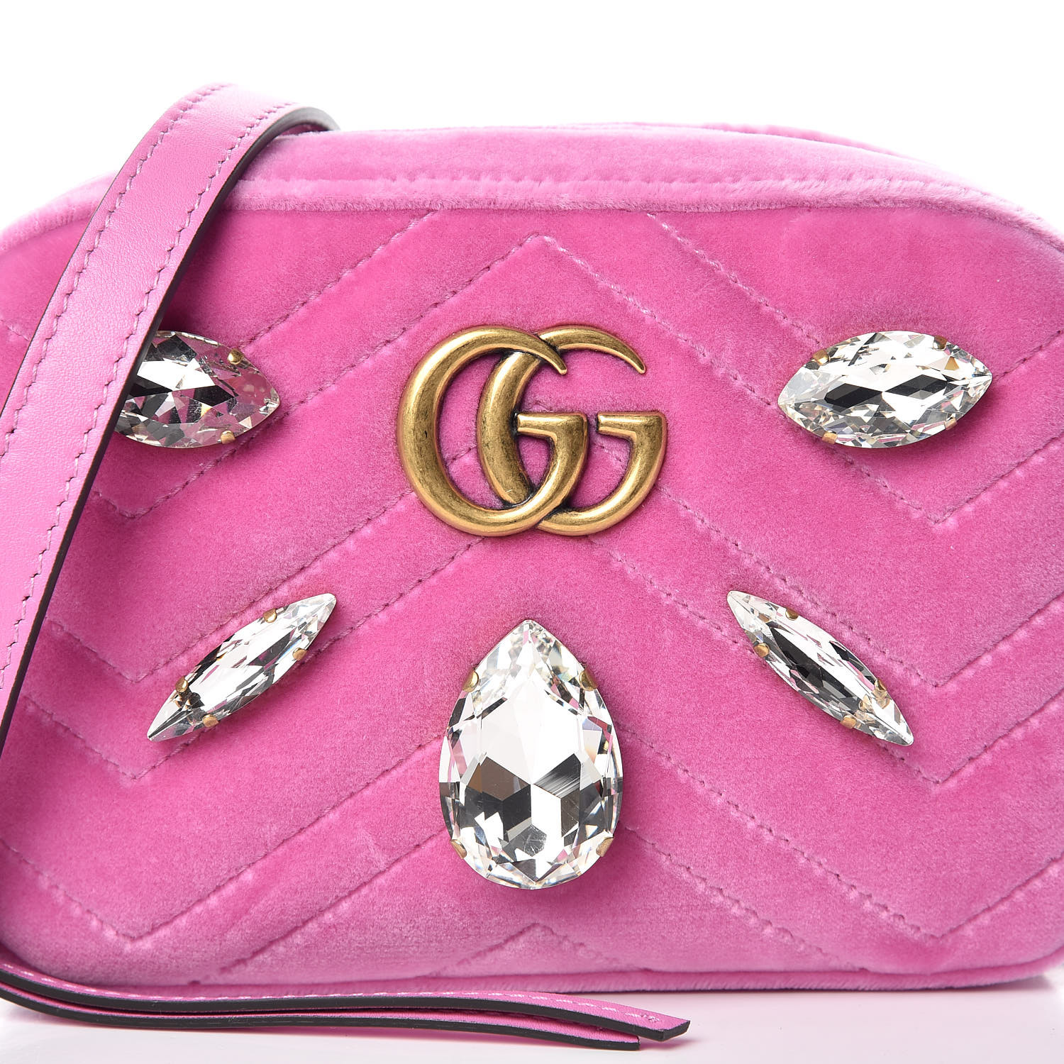 crystal mini gucci bag