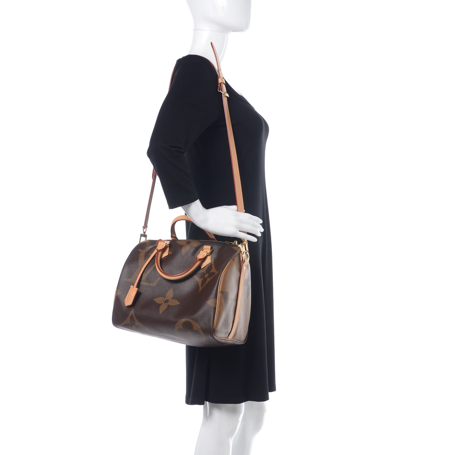 louis vuitton giant reverse monogram speedy 30 bandouliere LOUIS VUITTON Reverse Monogram Giant Speedy Bandouliere 30 375736