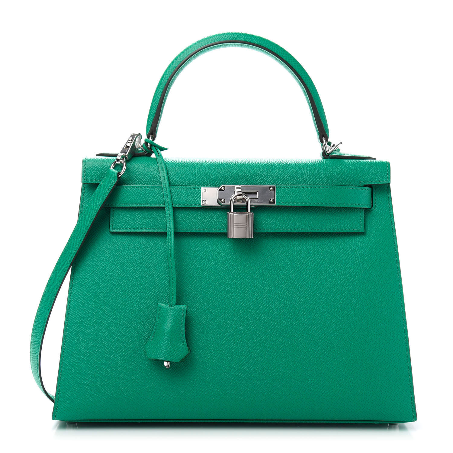 HERMES Epsom Kelly Sellier 28 Vert Jade 652514 | FASHIONPHILE