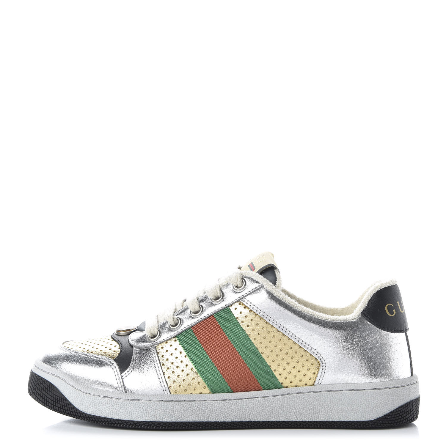 gucci metallic shoes