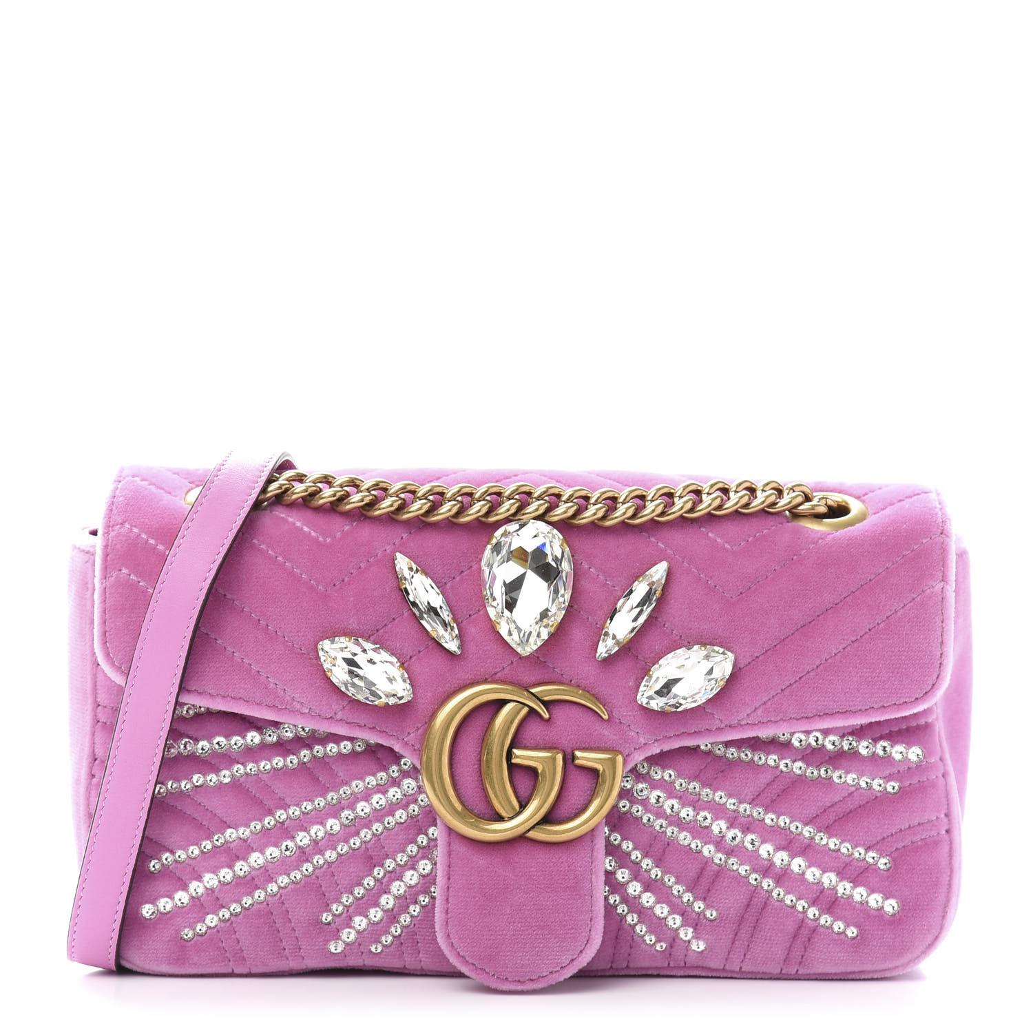 gucci velvet pink