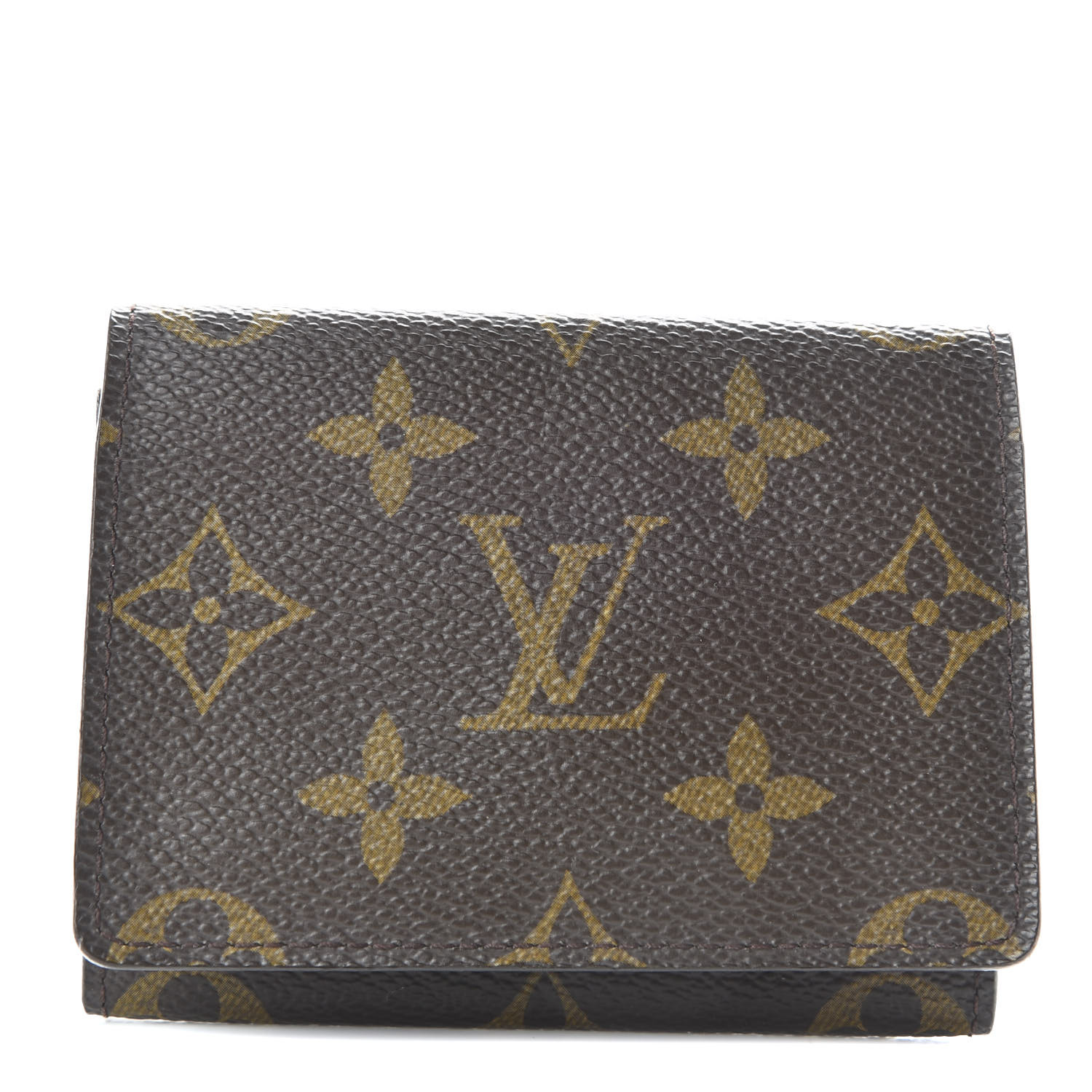 monogram business card case