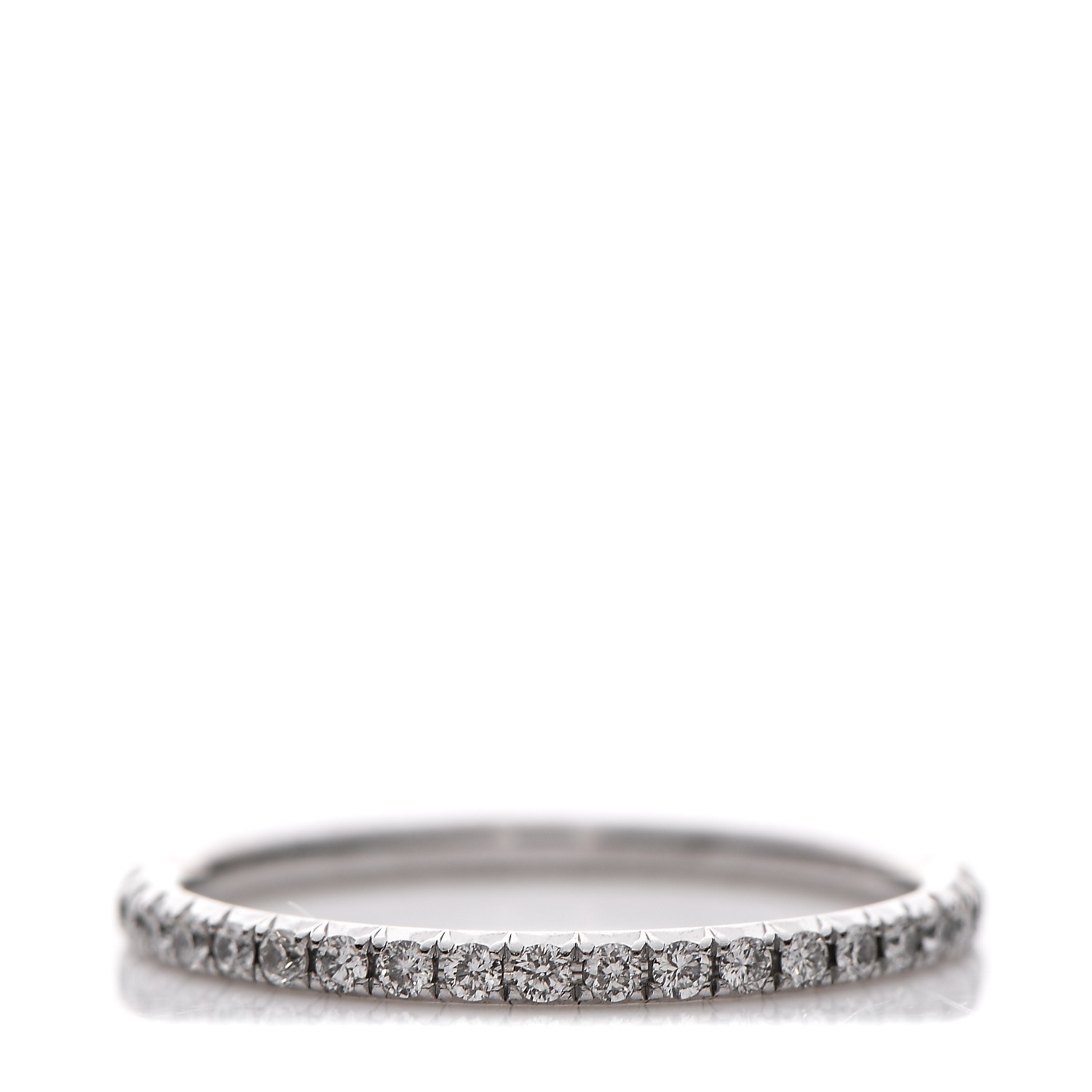 TIFFANY 18K White Gold Diamond Metro 