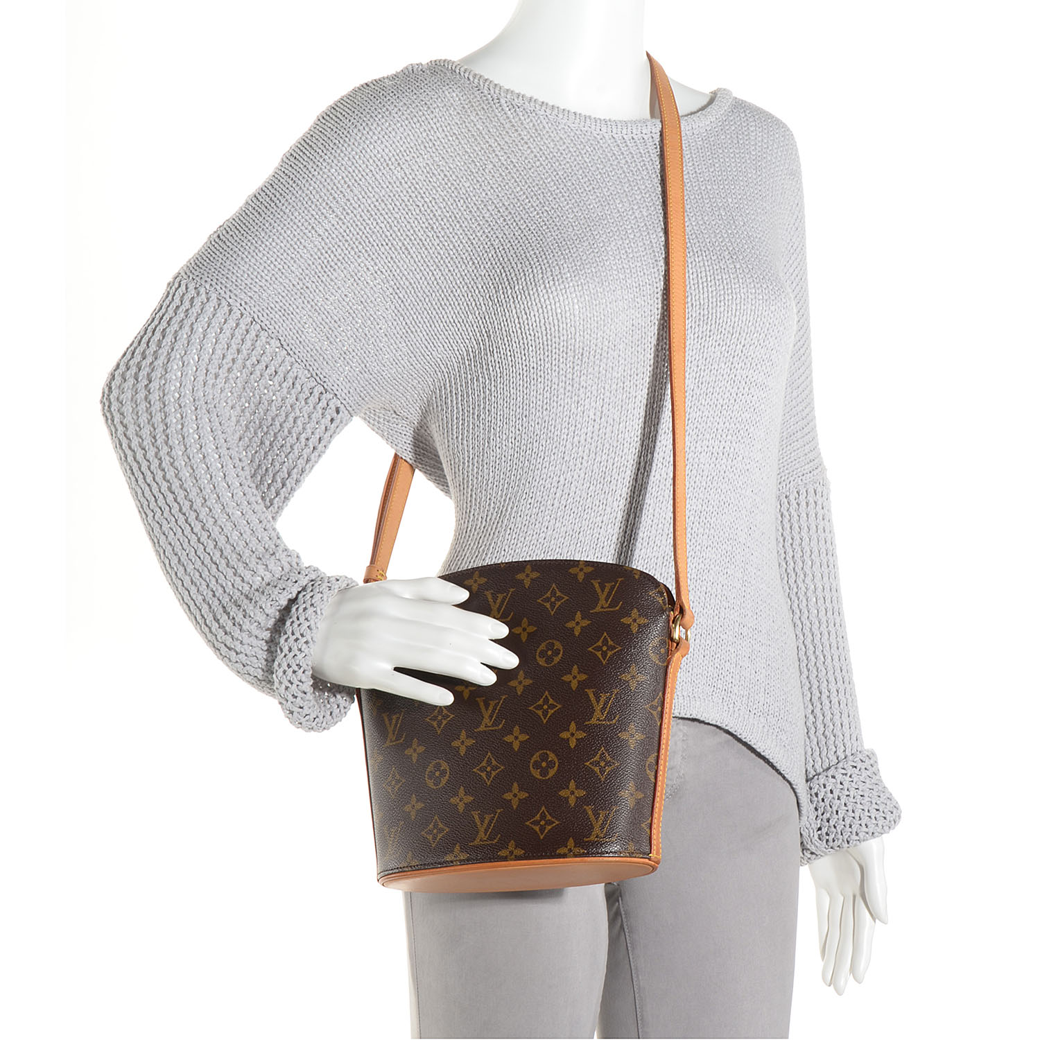 Louis Vuitton Drouot Monogram Canvas Bag