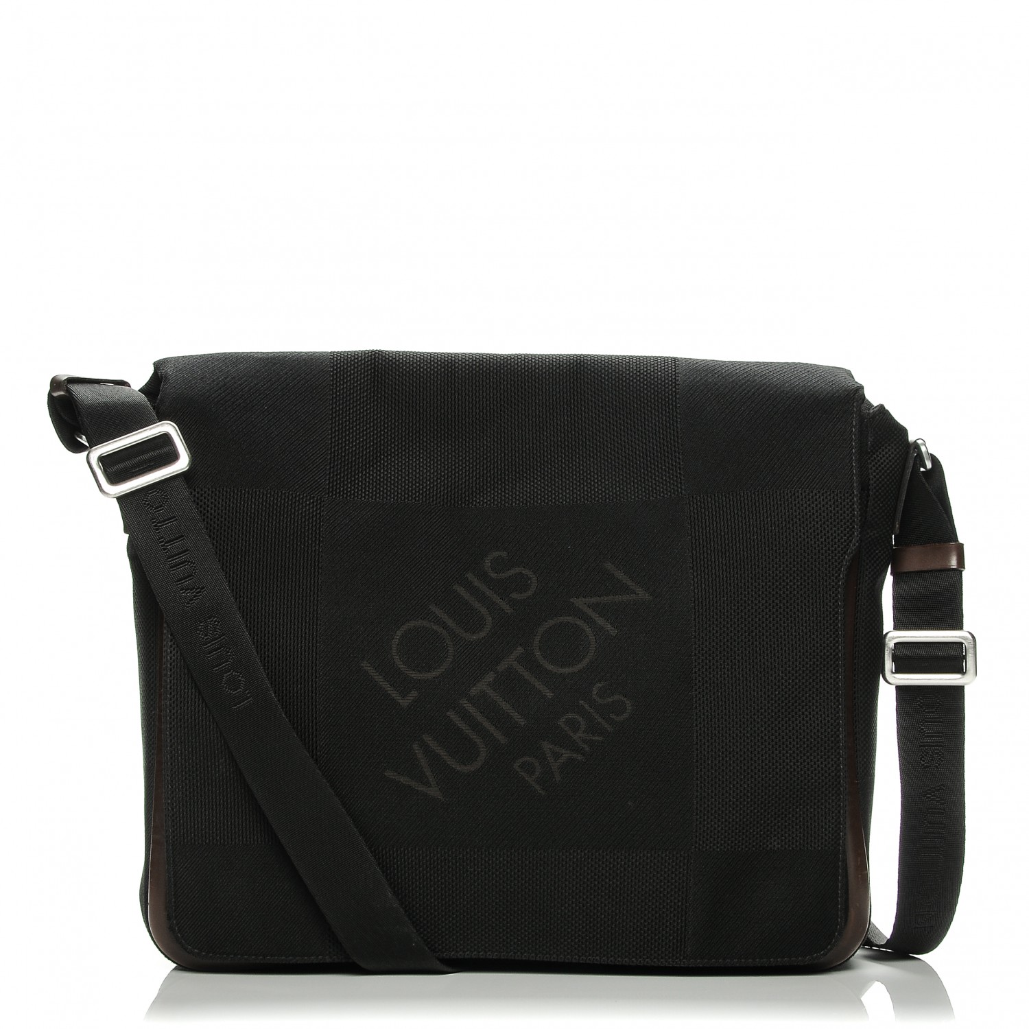 louis vuitton black messenger bag