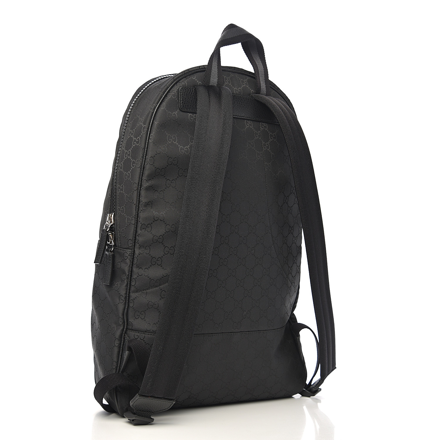GUCCI Nylon Monogram Slim Backpack Black 537554