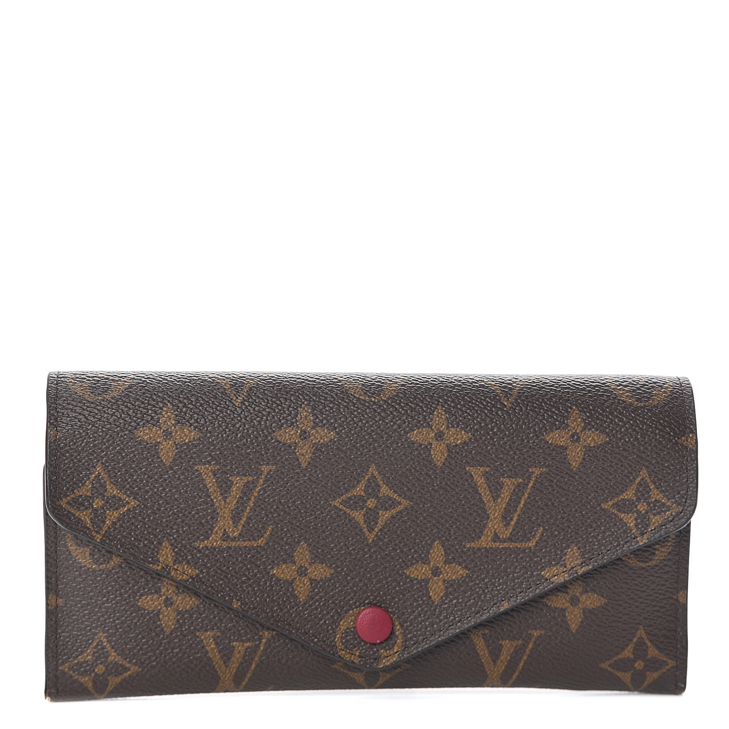 Louis Vuitton Zoe Monogram Leather Wallet Cerise
