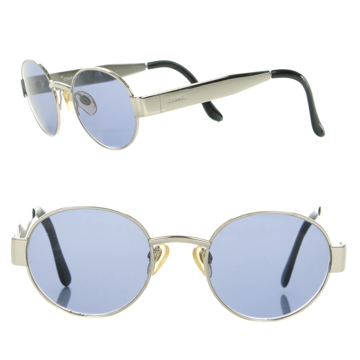 chanel silver sunglasses