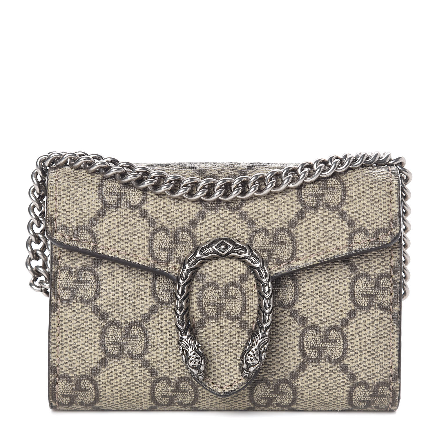 beige gg supreme dionysus coin purse