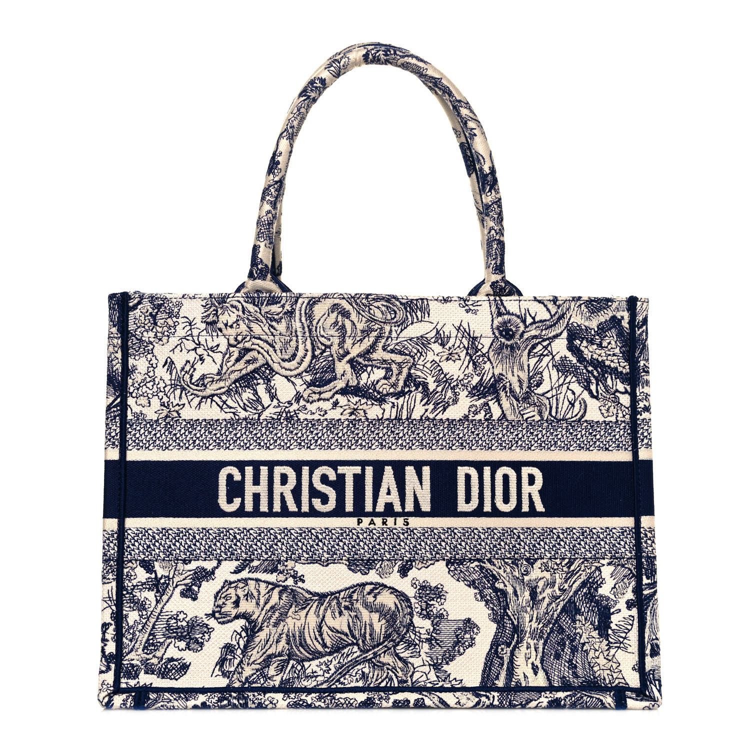 dior small book tote toile de jouy