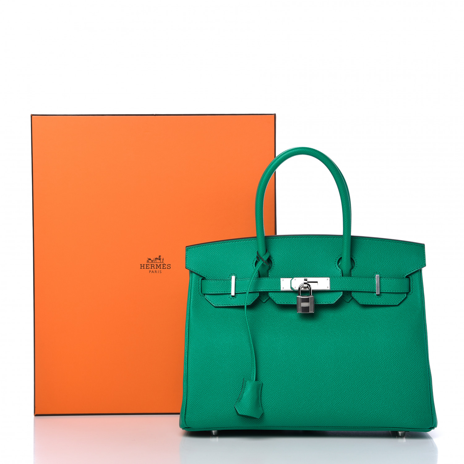 HERMES Epsom Birkin 30 Vert Jade 768491 | FASHIONPHILE