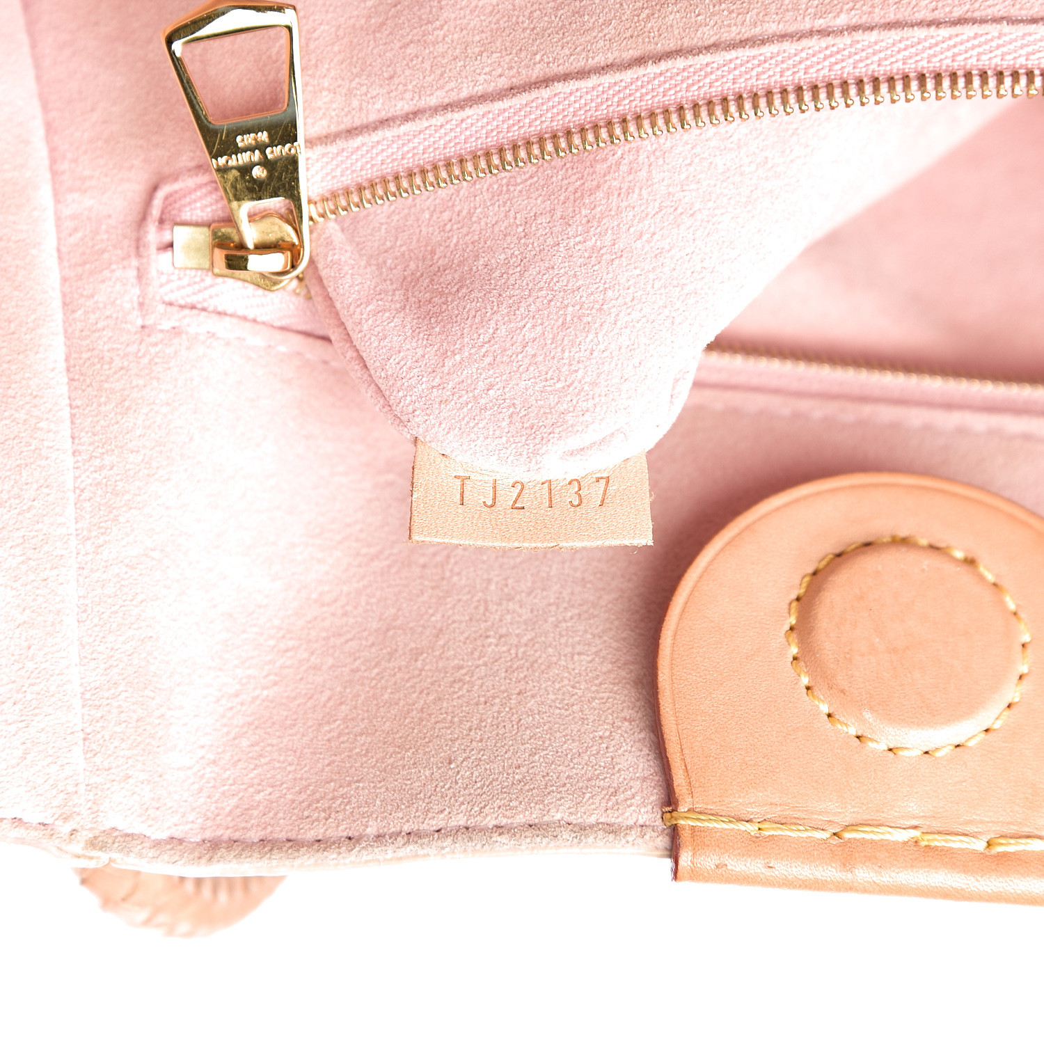 Louis Vuitton Propriano Handbag - Damier Azur with Rose Ballerine Interior