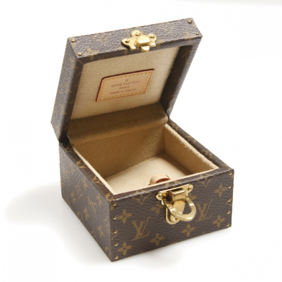 LOUIS VUITTON Monogram Ring Box Mini Trunk Case 18364
