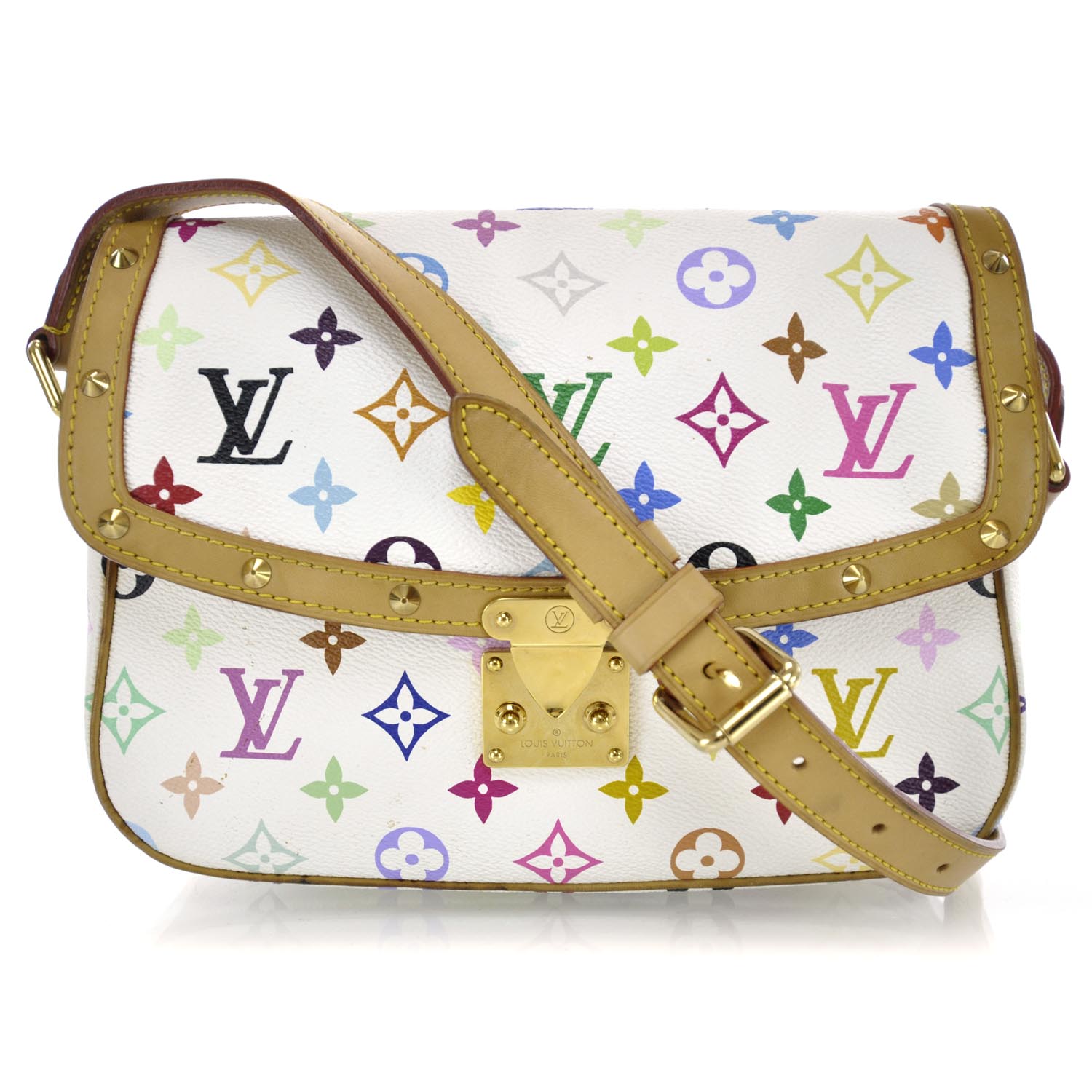 louis vuitton monogram multicolore white